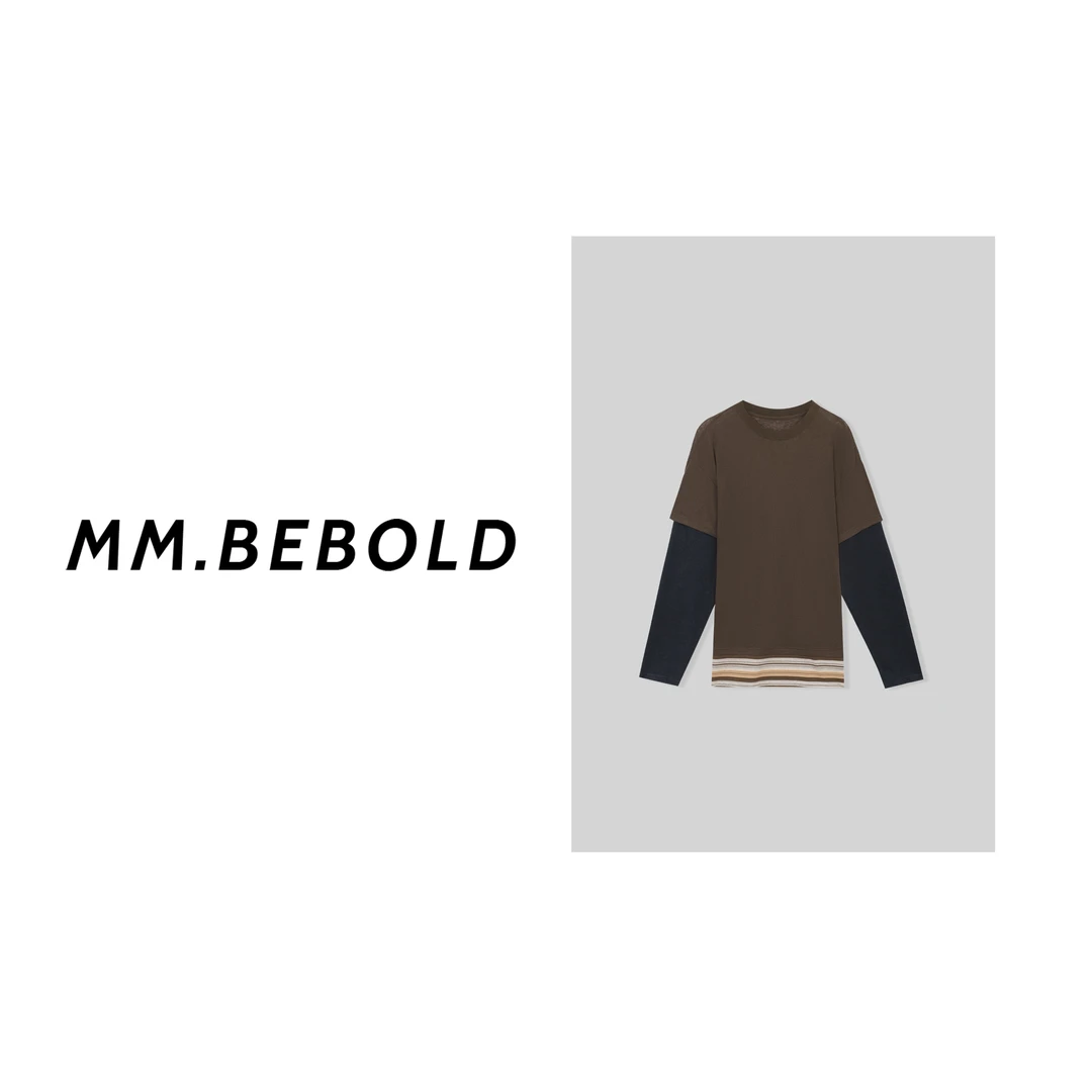 【妙姐精选】假两件拼接长袖T恤MQJ2002