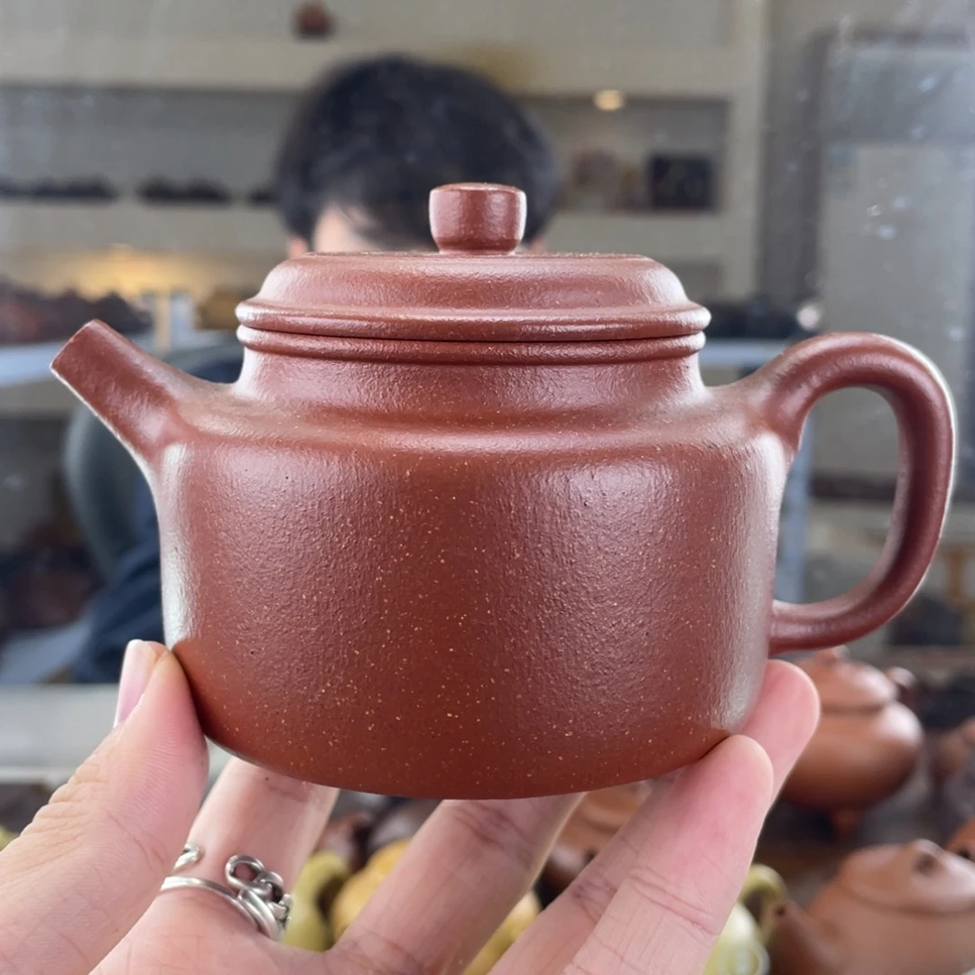 紫砂茶壶250cc红降坡茶壶