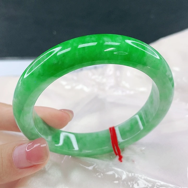 翡翠未镶嵌手镯圈56，11046