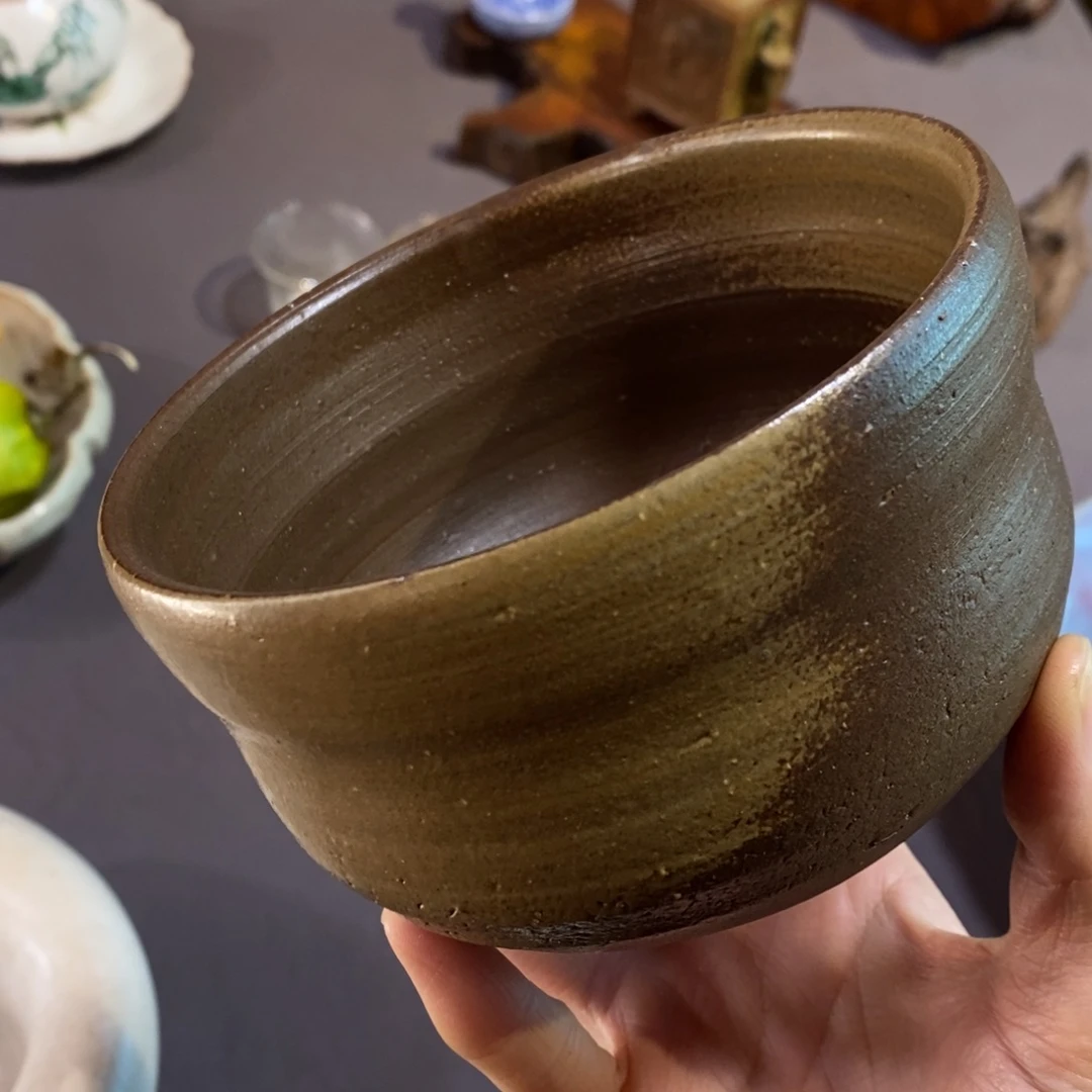 瓷片备前烧抹茶碗