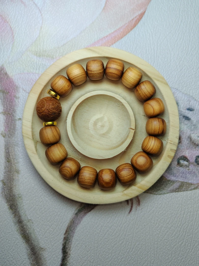 YB01崖柏老型桶珠招财进宝