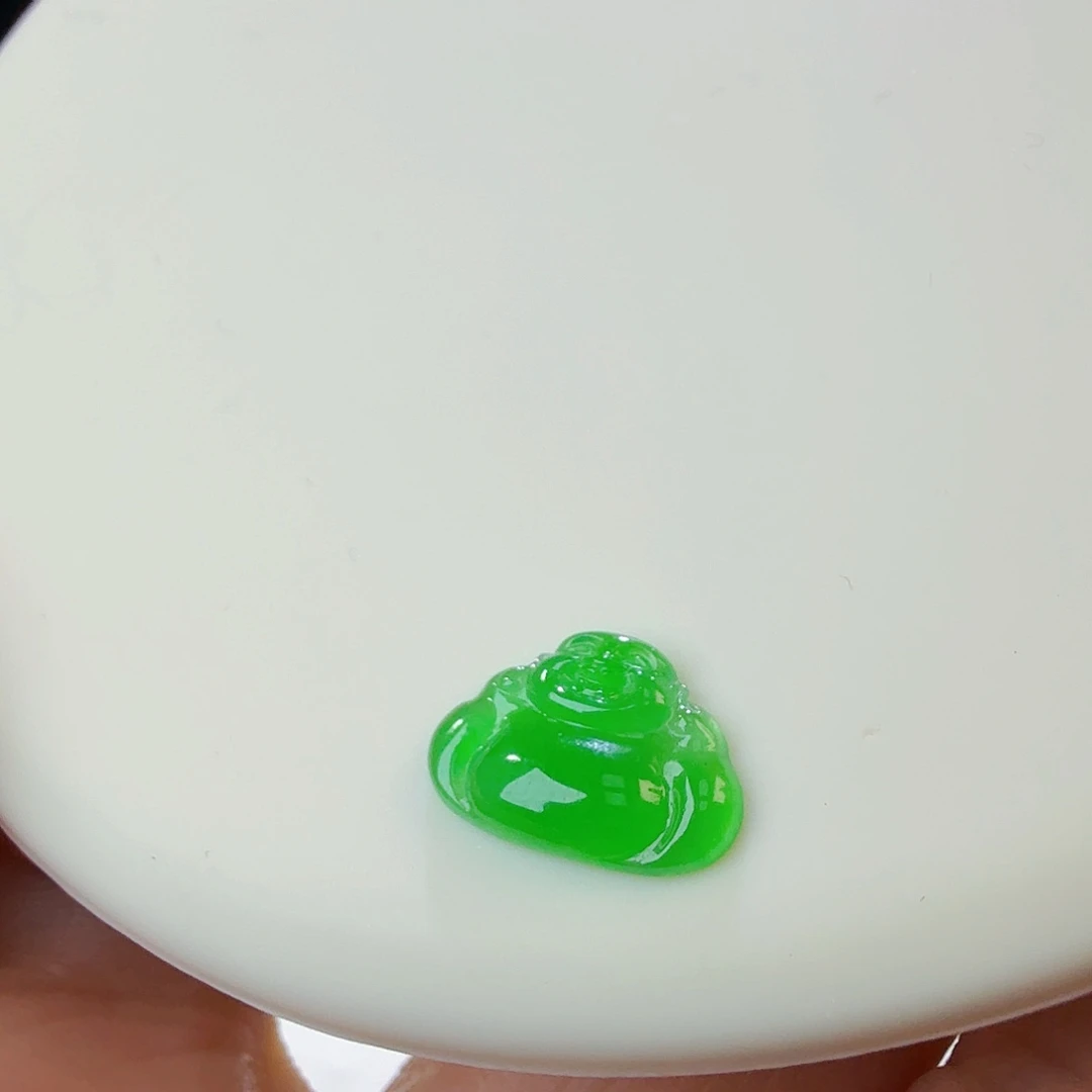 翡翠裸石冰阳绿佛公