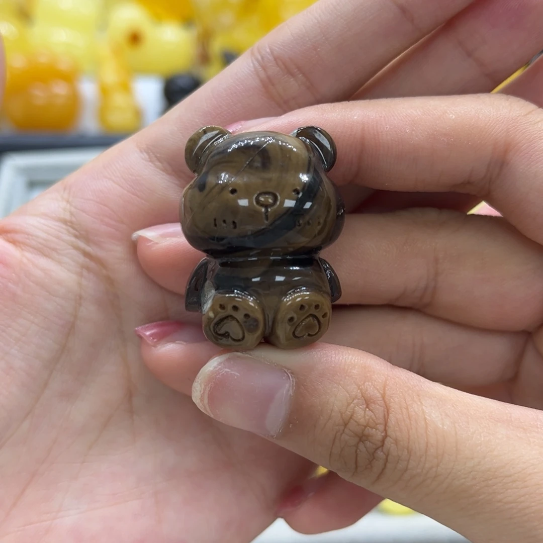 未镶嵌琥珀手链天然琥珀根珀小熊10克