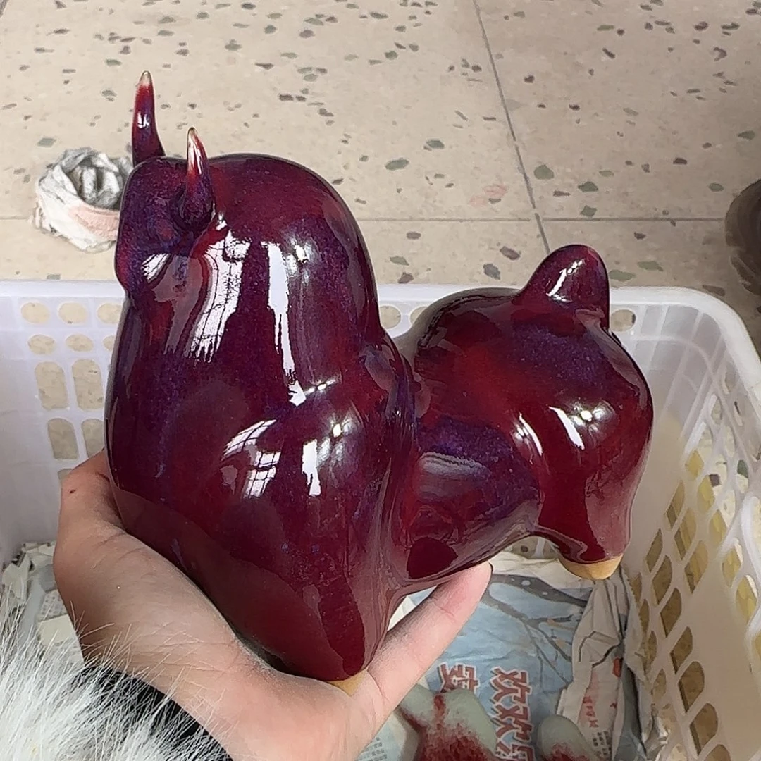 陶摆件郑家钧窑摆件