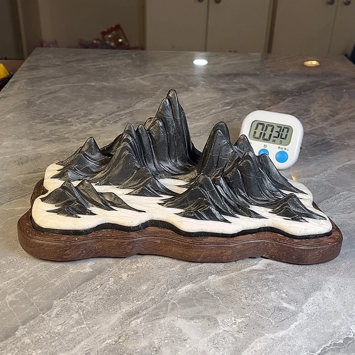 无***有奇石茶宠鱼缸文房摆件