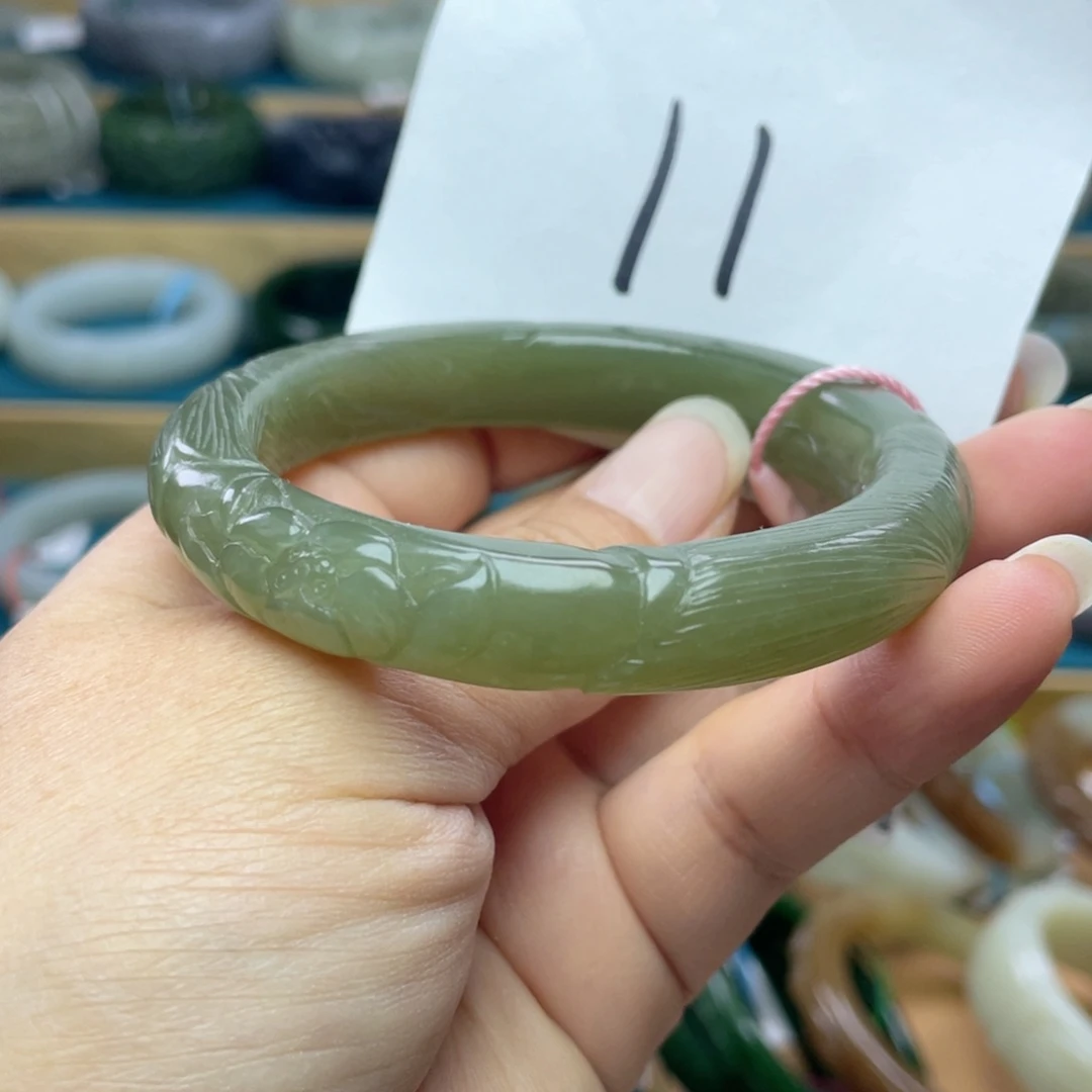 未镶嵌手镯和田玉圈口55