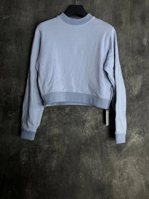 全新未使用 AcneStudios S码*1/浅蓝色拉链短款卫衣/01834