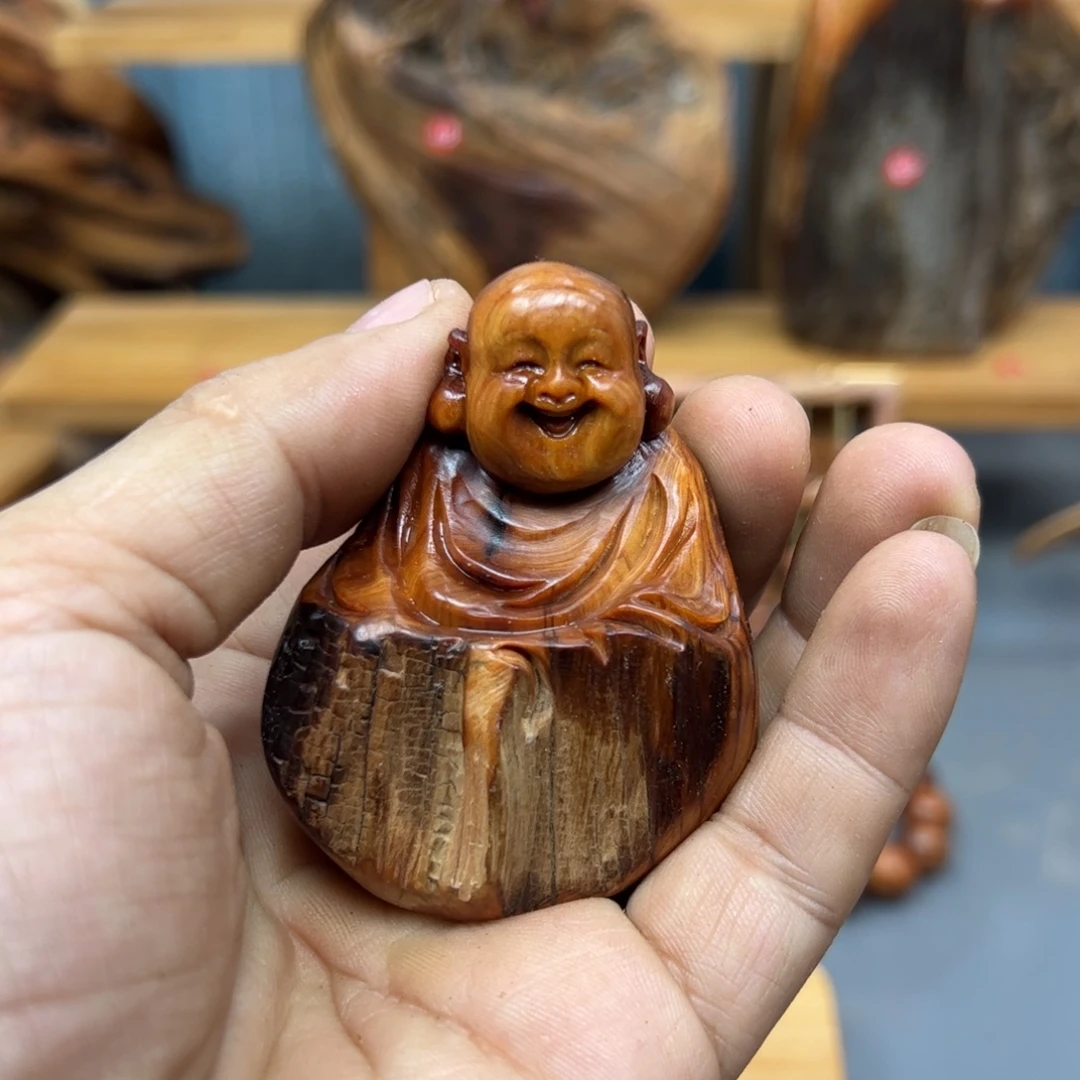 皇***静木崖柏木摆件手把件