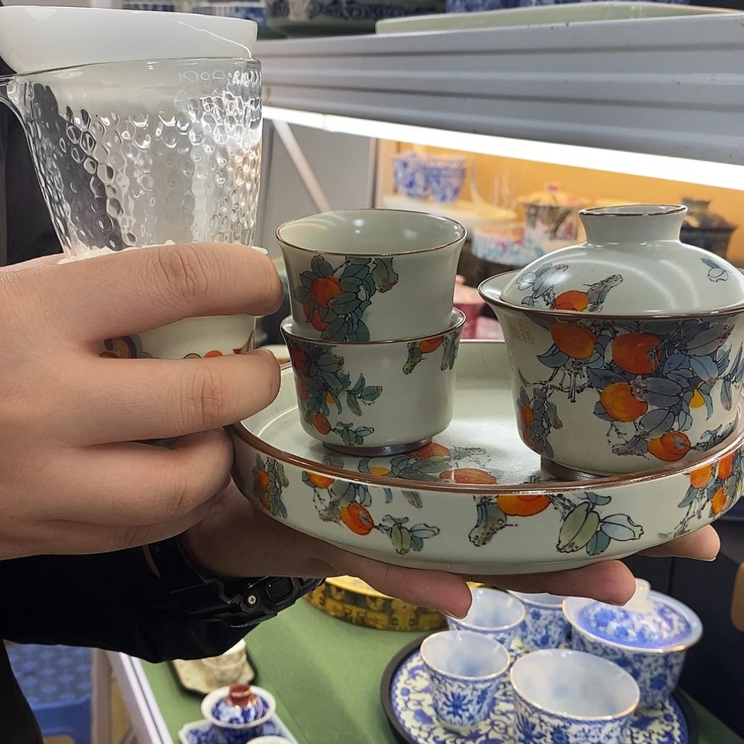 漂亮的好看的盖碗