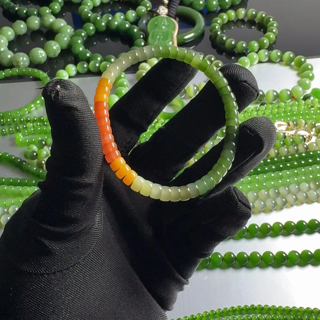 和田玉（碧玉）手串未镶嵌