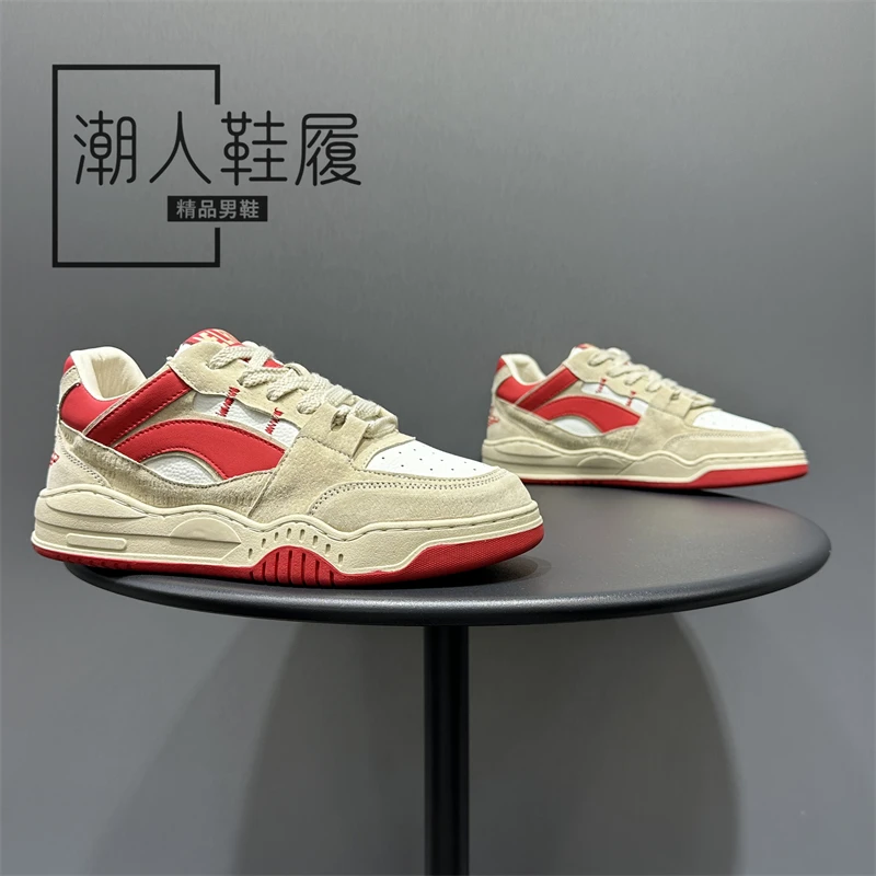 潮牌男鞋2025秋季新款舒适百搭时尚板鞋男潮流低帮简约运动休闲鞋