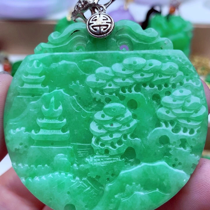 翡翠未镶嵌吊坠(不含链)