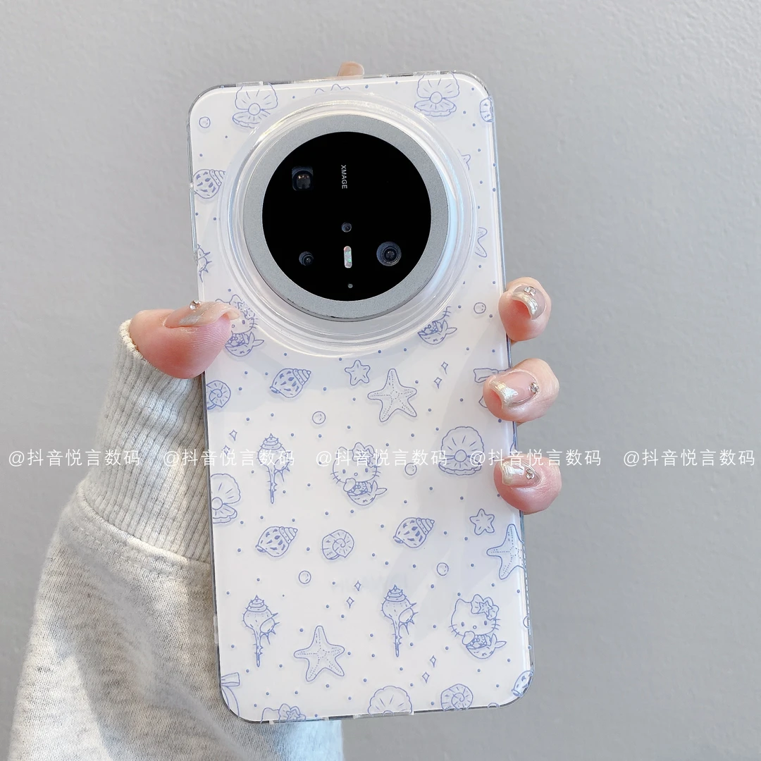 （华为mate系列）IMD奶油适用华为mate70pro60/50/40海洋凯蒂手机壳