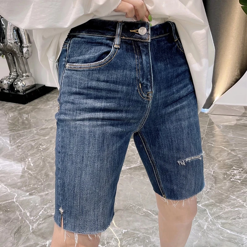 51006新款JVM定时牛仔中裤