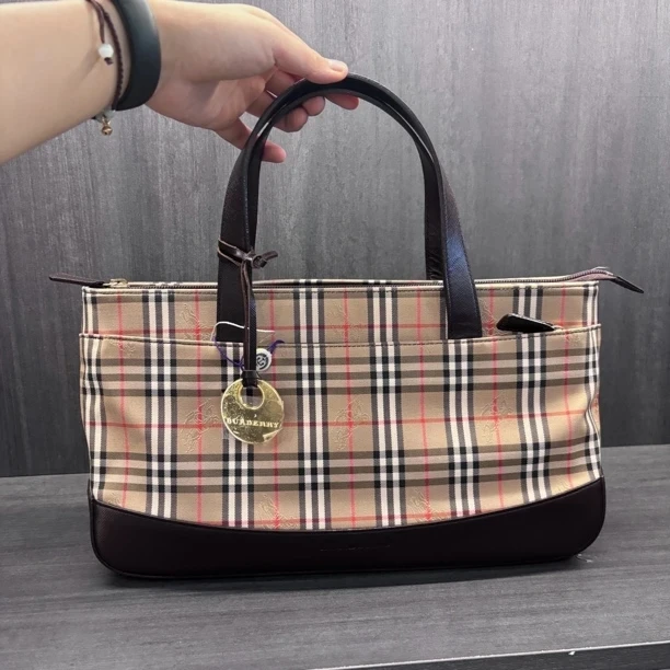 95新 BURBERRY/博柏利 兔兔奢w/巴宝莉手提包/230527034