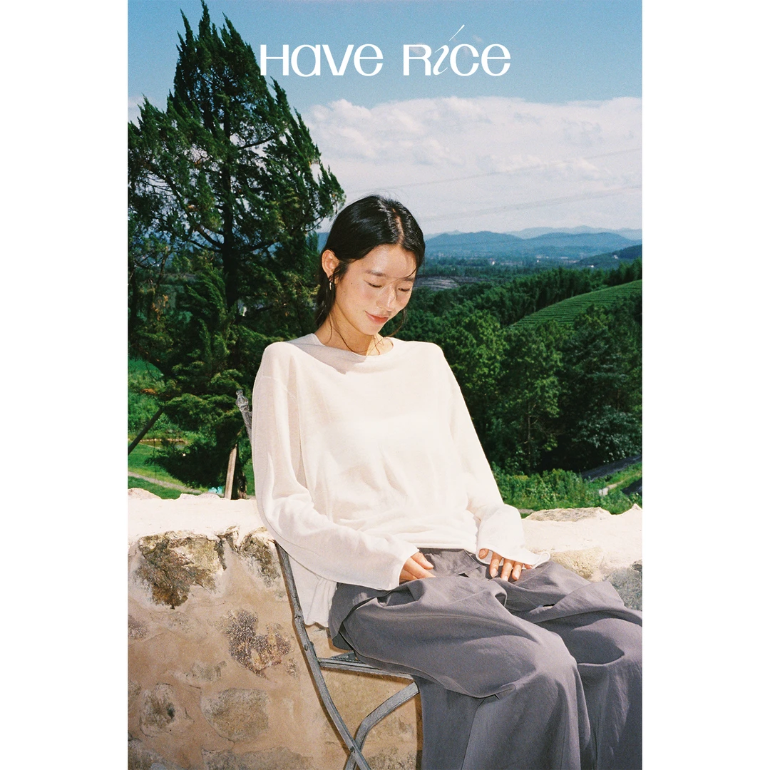 【亚麻微透罩衫】HAVERICE风吹雾纱 特纺纱微透罩衫高级感上衣
