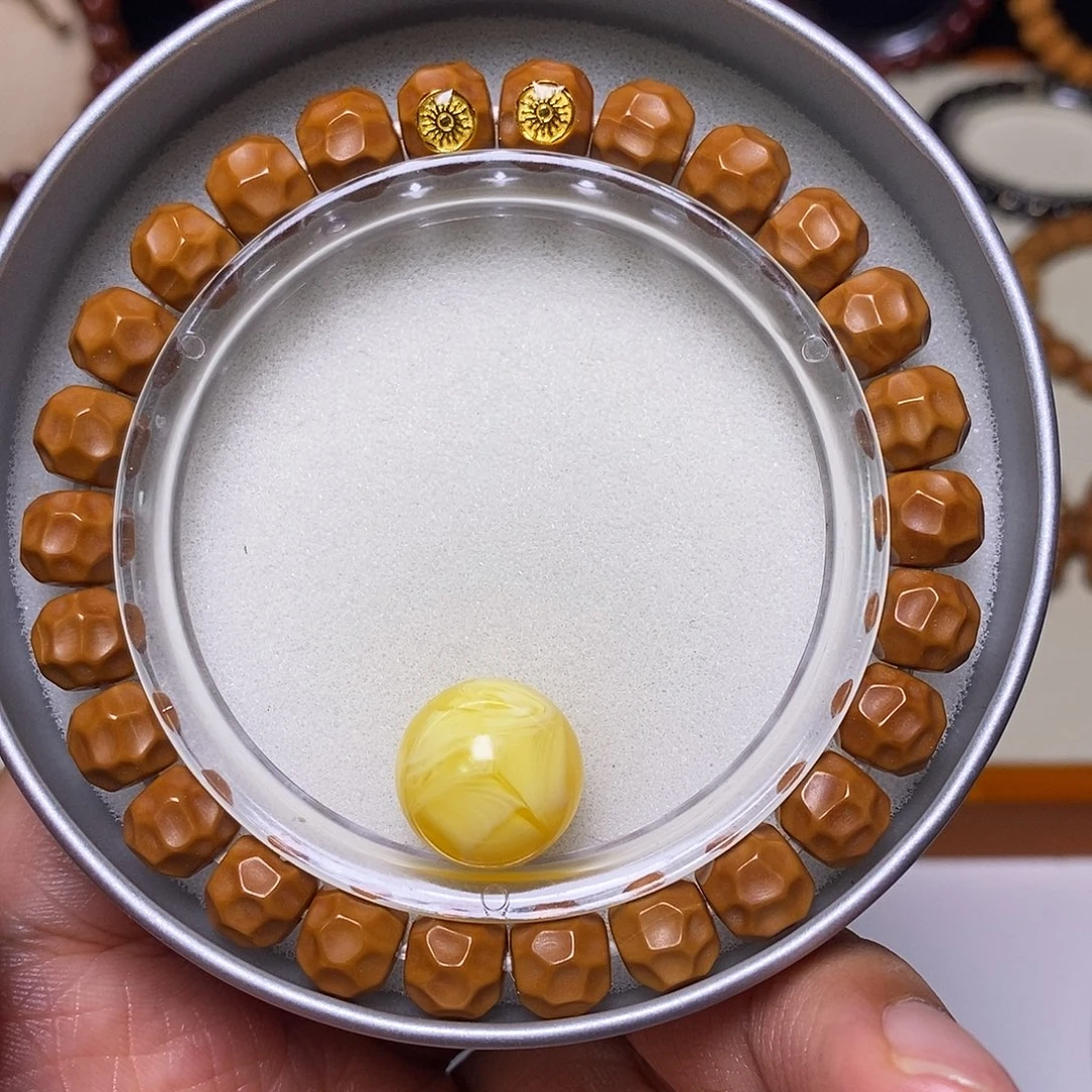 猴头核桃手串深坑黑金无相尺寸9+全品+配饰