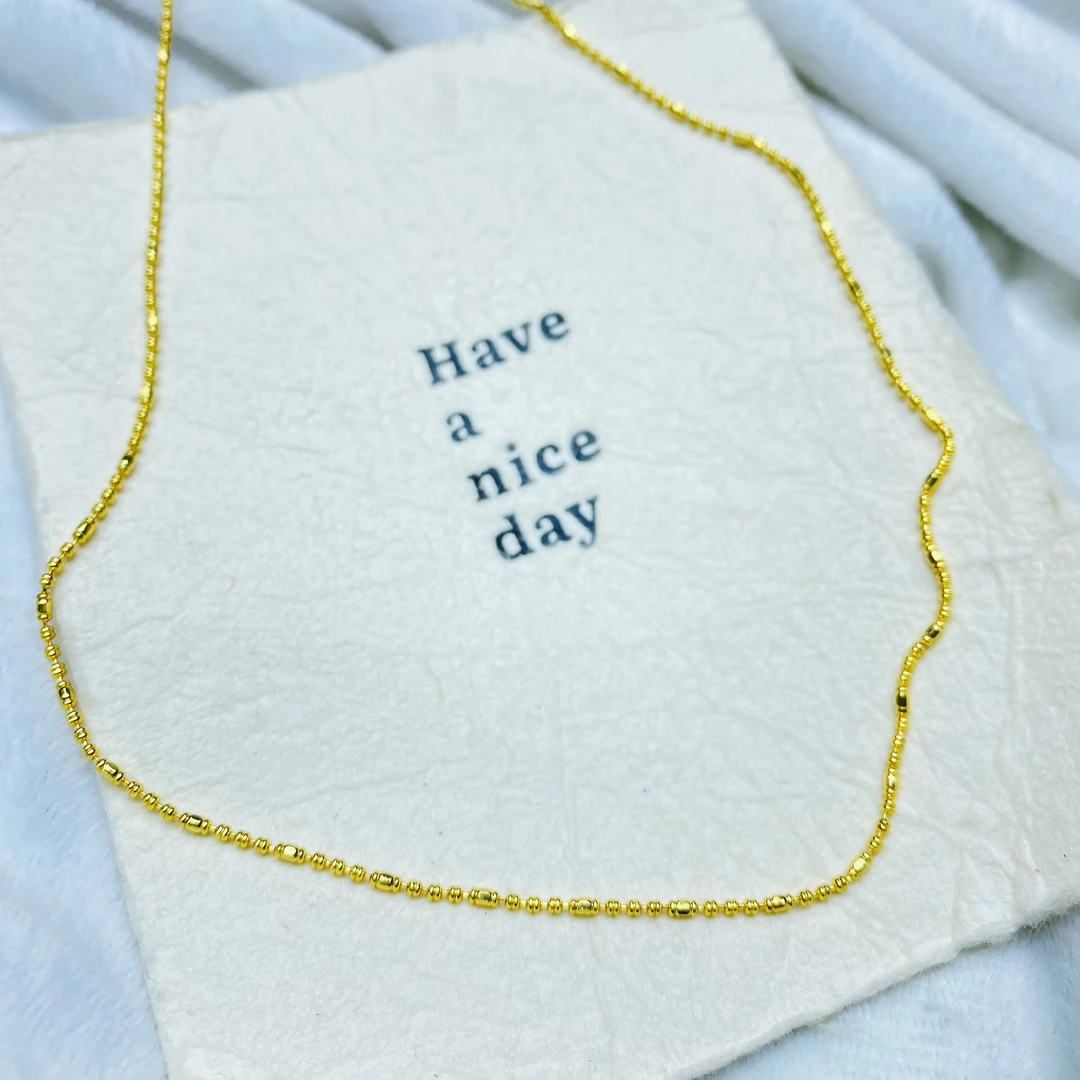 项链 P黄色小米珠项链多样性发货46966