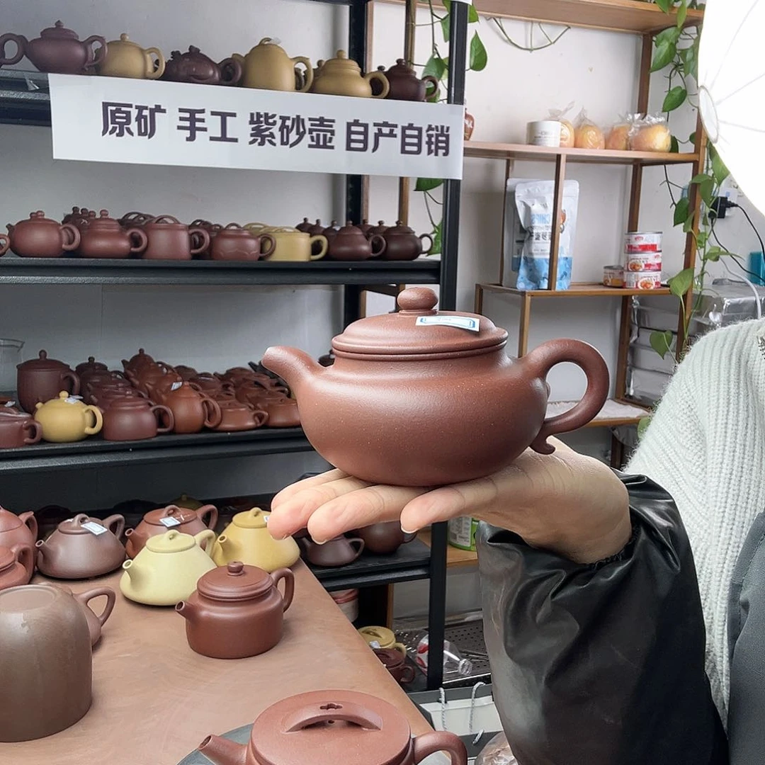 紫砂茶壶中槽清仿古壶