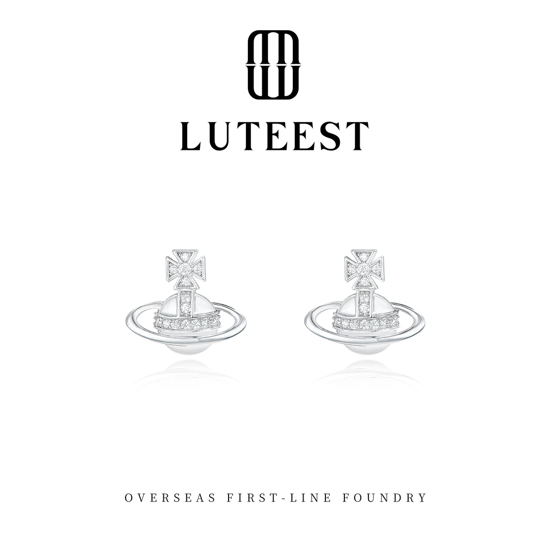 铜合金耳饰 【星环】LUTEEST设计师款时尚通勤耳钉 U1263