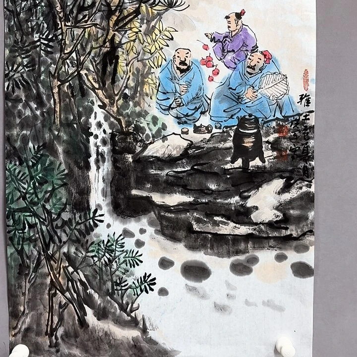 国画亲笔手绘放心去藏