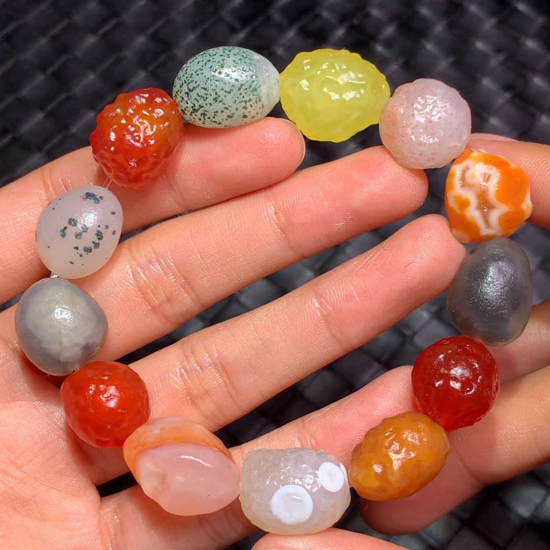 未镶嵌玛瑙/玉髓珠宝半成品