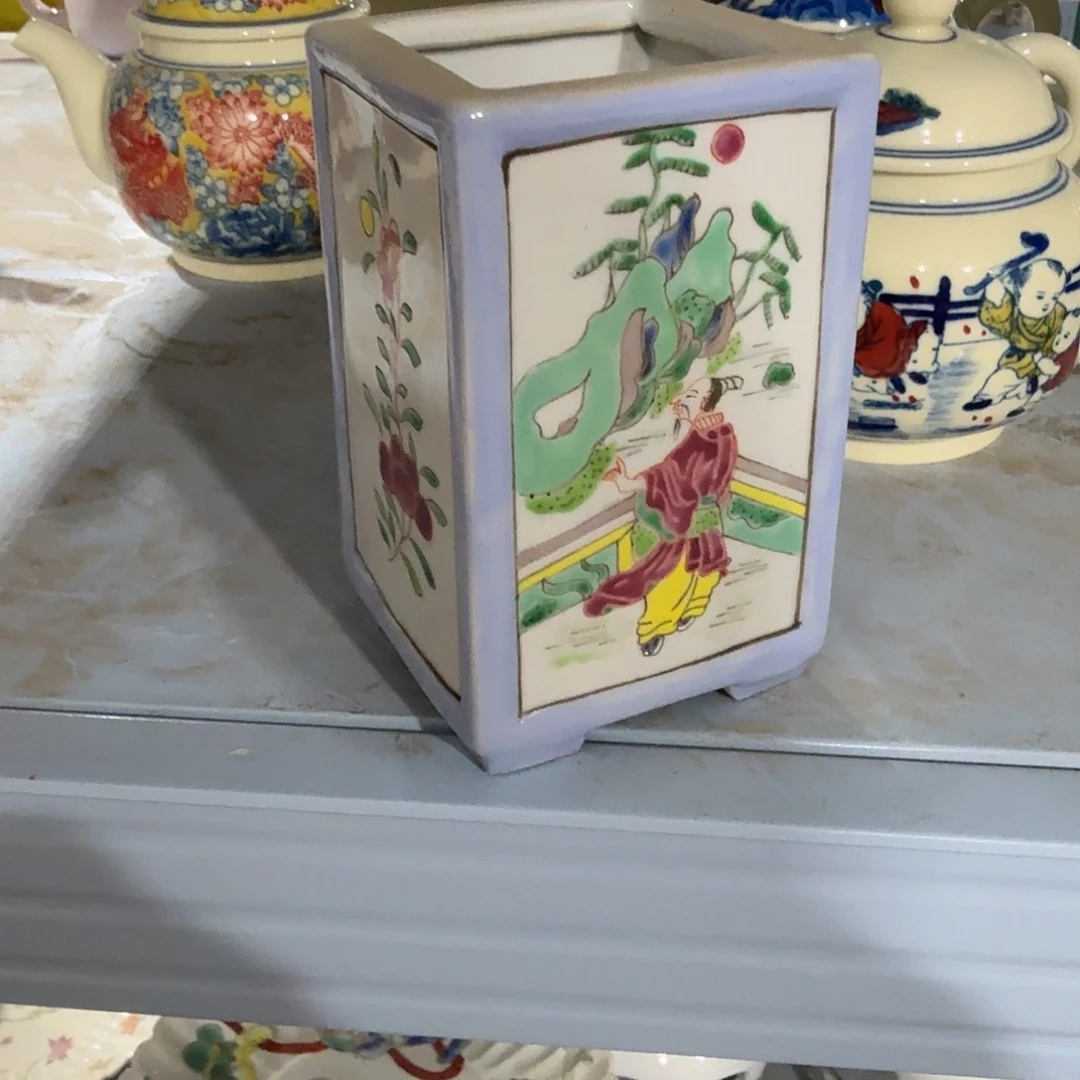 瓷片摆件手绘瓷器全部处理