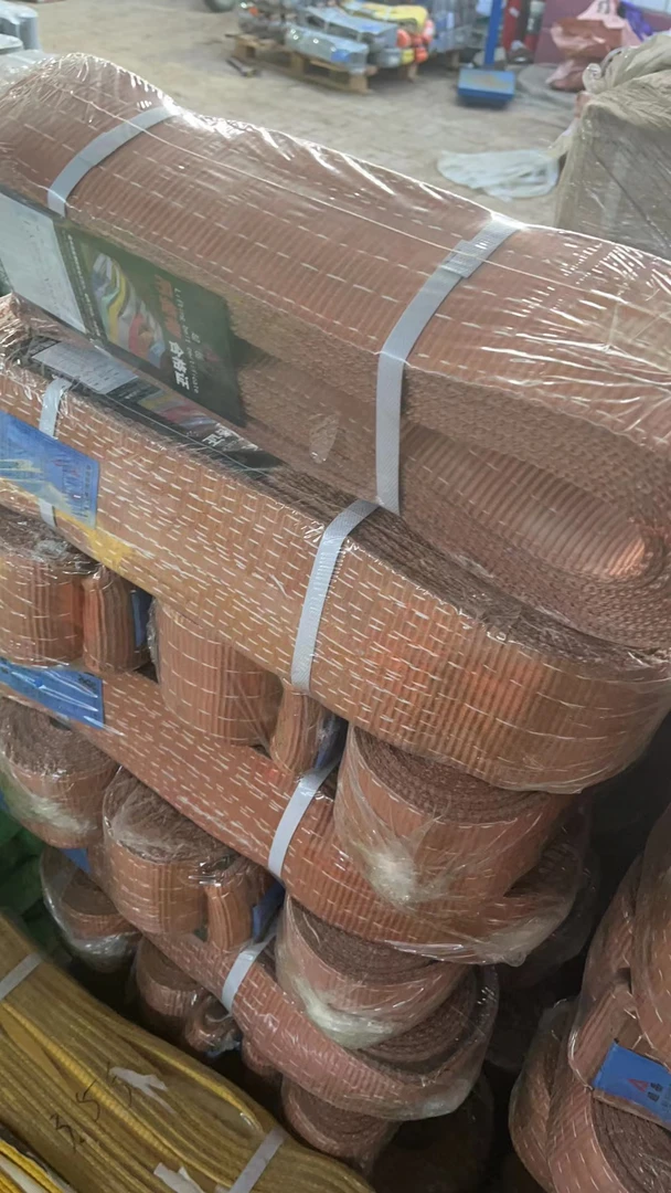 特！起岳咖色五吨四米吊装带2层加厚 六倍拉力吊带