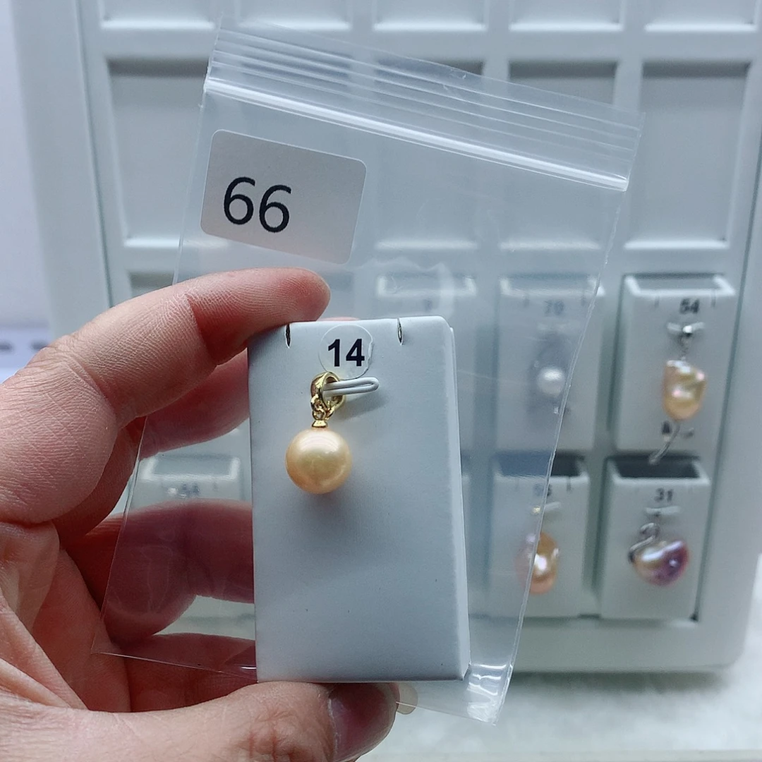 合金吊坠(不含链)淡水珍珠