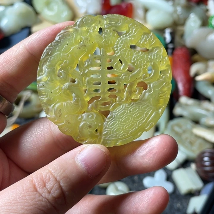 和田玉未镶嵌吊坠(不含链)