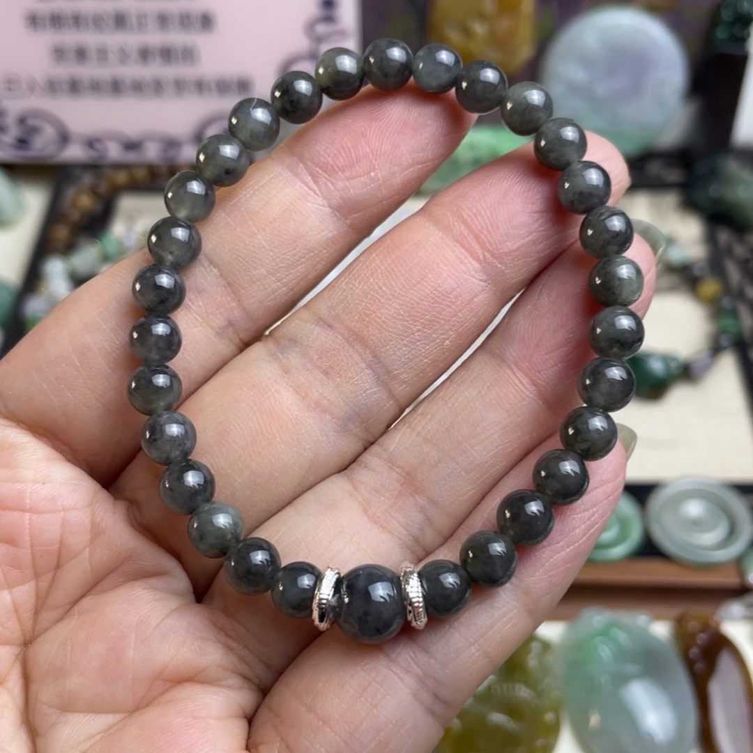 翡翠未镶嵌手链乌鸡手链