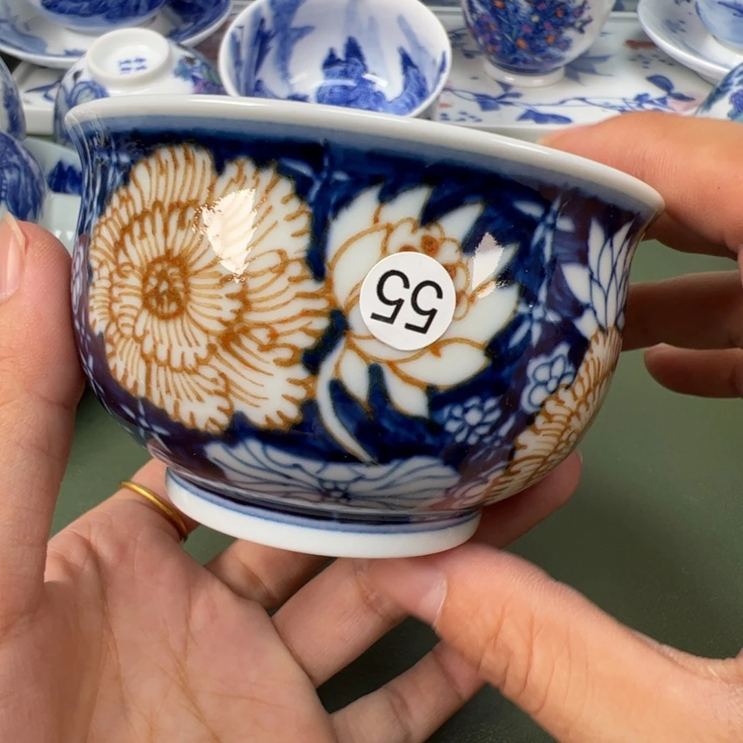 陶瓷景德镇纯手工纯手绘茶具木木55