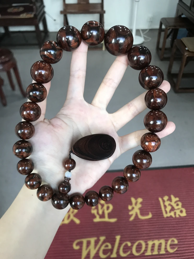【浮生甄选】海南黄花梨油梨老料黑线鬼脸达摩3.0-1.5手持FS090
