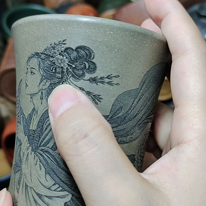 茶杯紫砂宜兴紫砂原矿正品