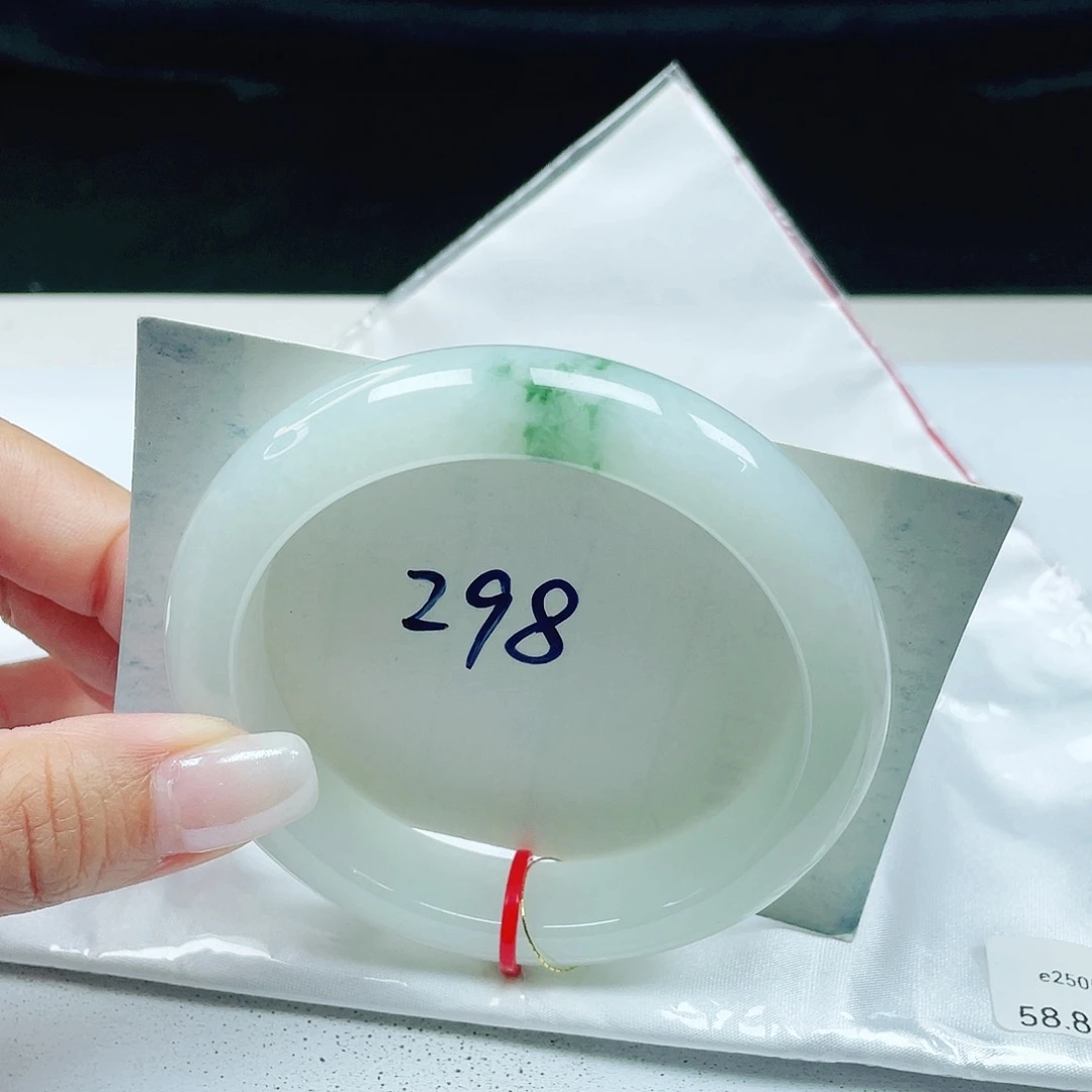 翡翠未镶嵌手镯 正圈58+