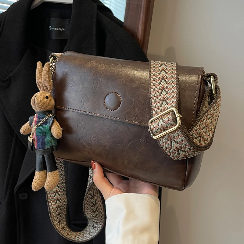 今年流行包包女2025新款潮高级感复古小方包春季美拉德单肩斜挎包