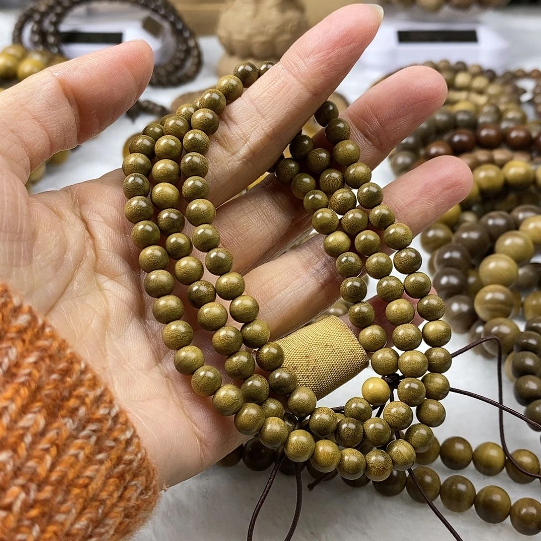 檀香木手串/手链奶香浓郁微瑕0.6/108