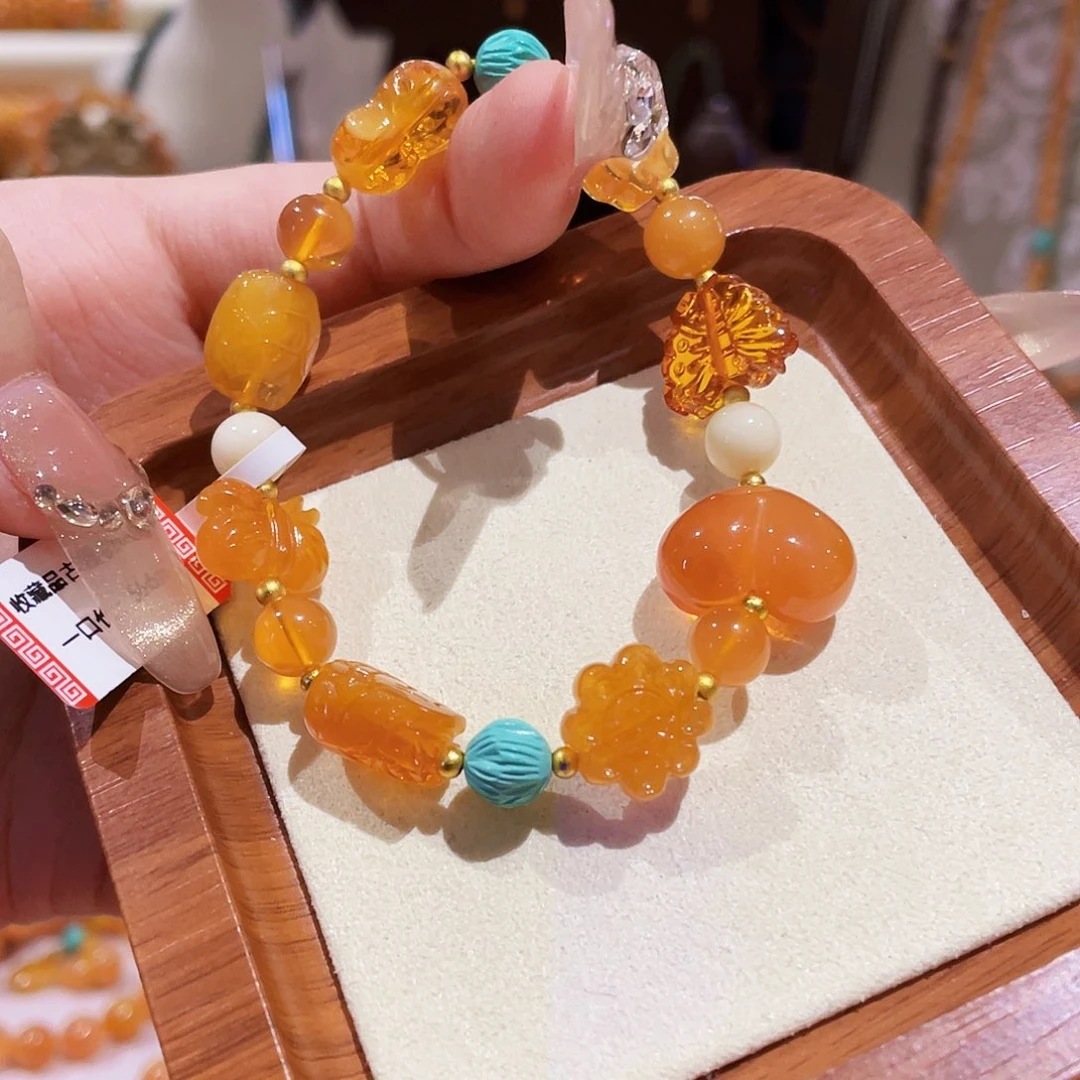 蜜蜡未镶嵌手串手串