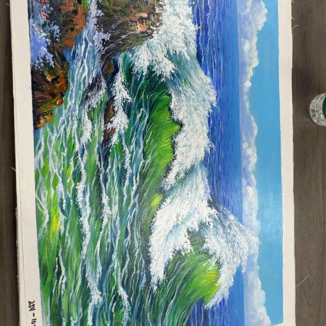 油画加油加油努力加油努力