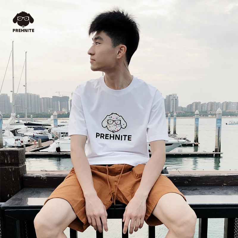 【雪群专属】PREHNITE普林奈特索罗娜薄款男女同款短袖T恤夏季圆领