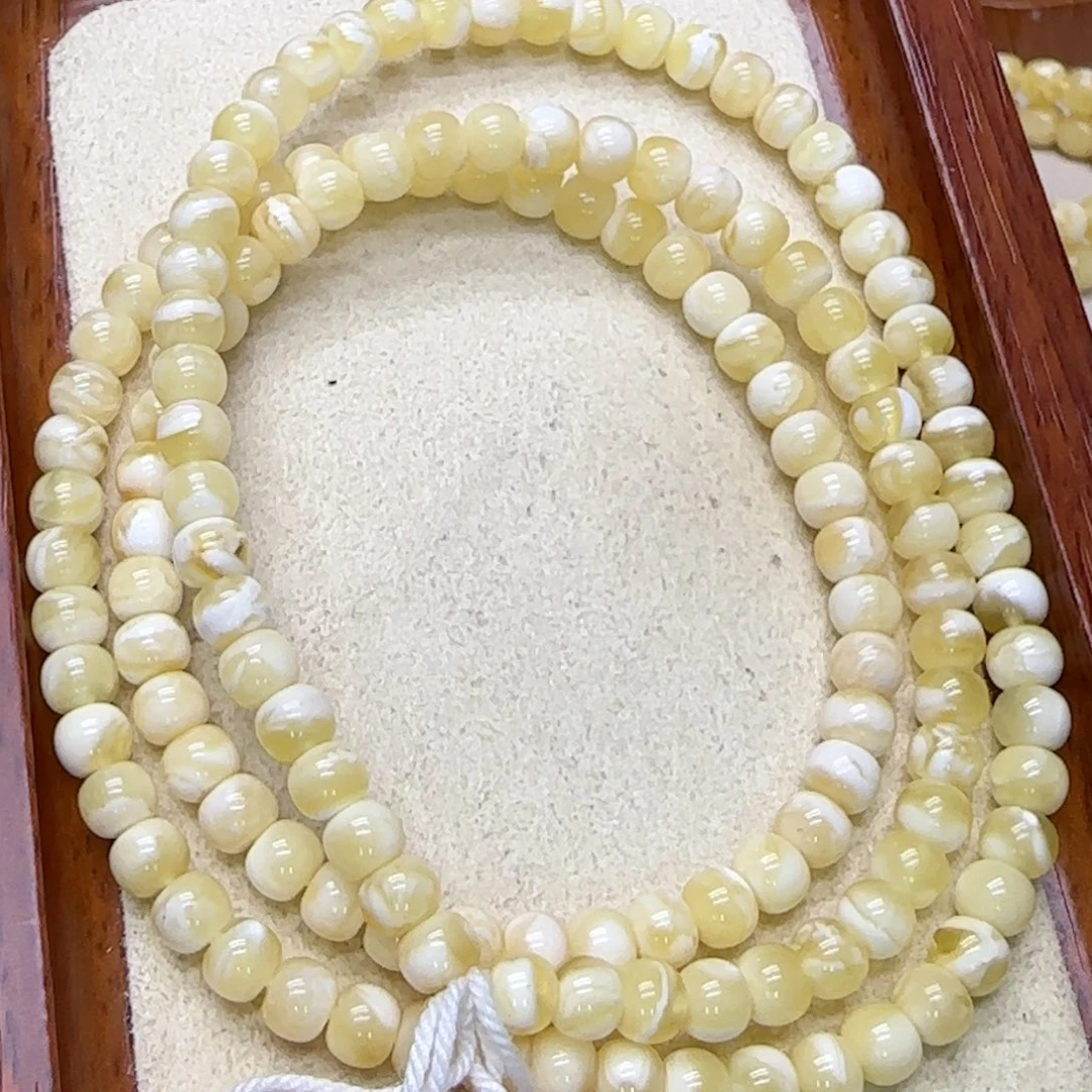 蜜蜡未镶嵌手链蜜蜡多圈手链