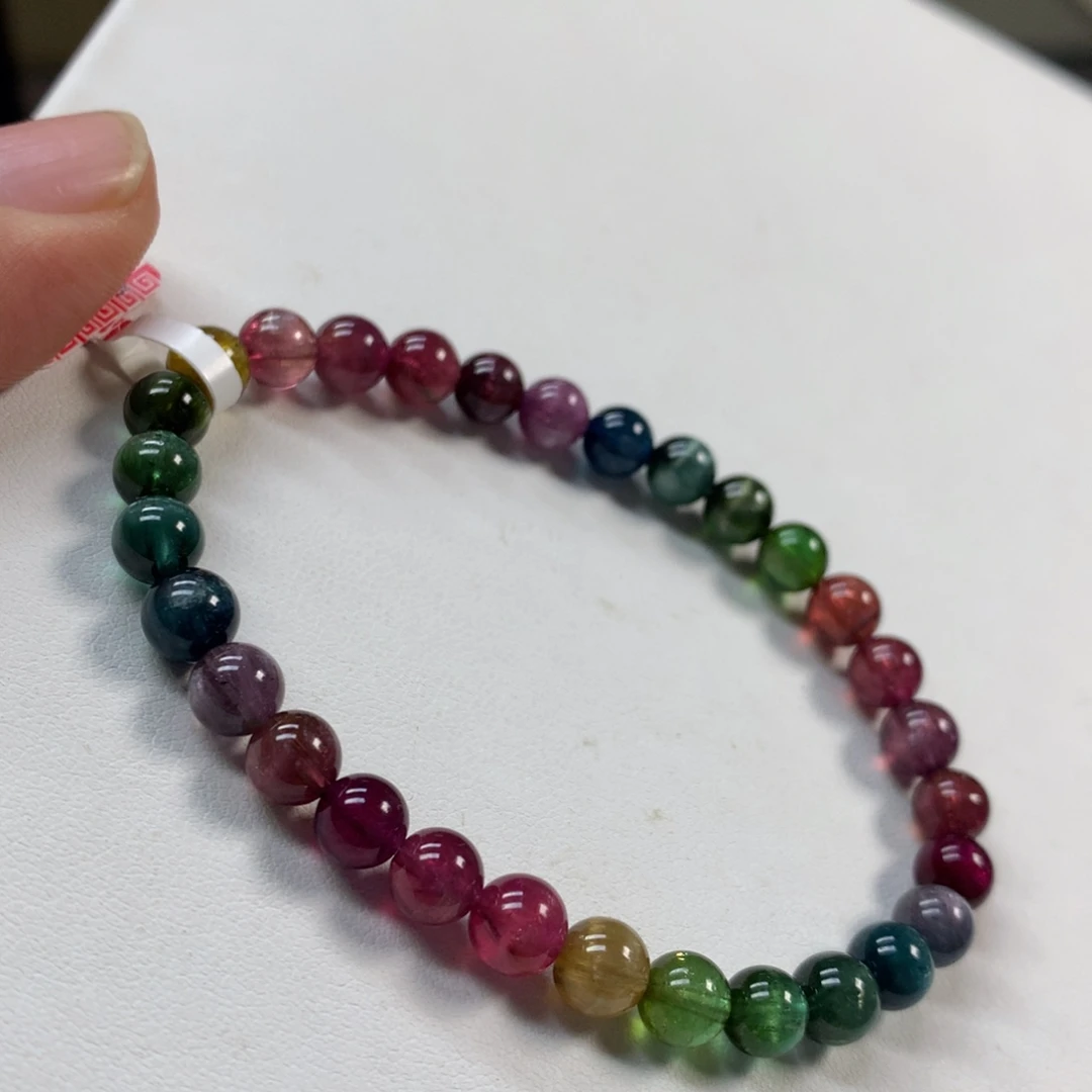 未镶嵌手链碧玺6左右