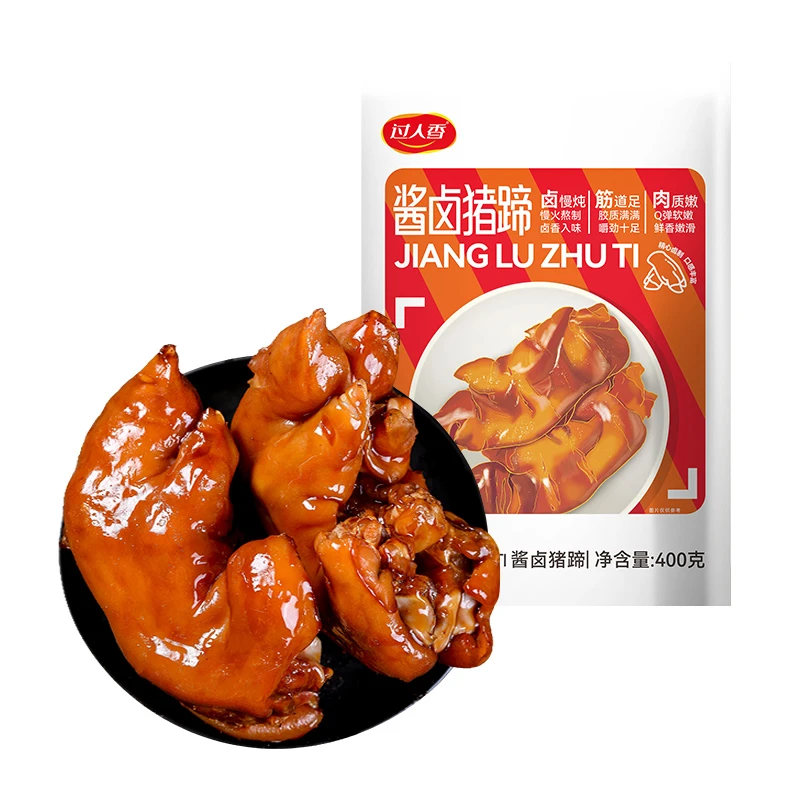 过人香 酱卤猪蹄400g*6袋 整个猪蹄 开袋即食卤味熟食卤猪蹄