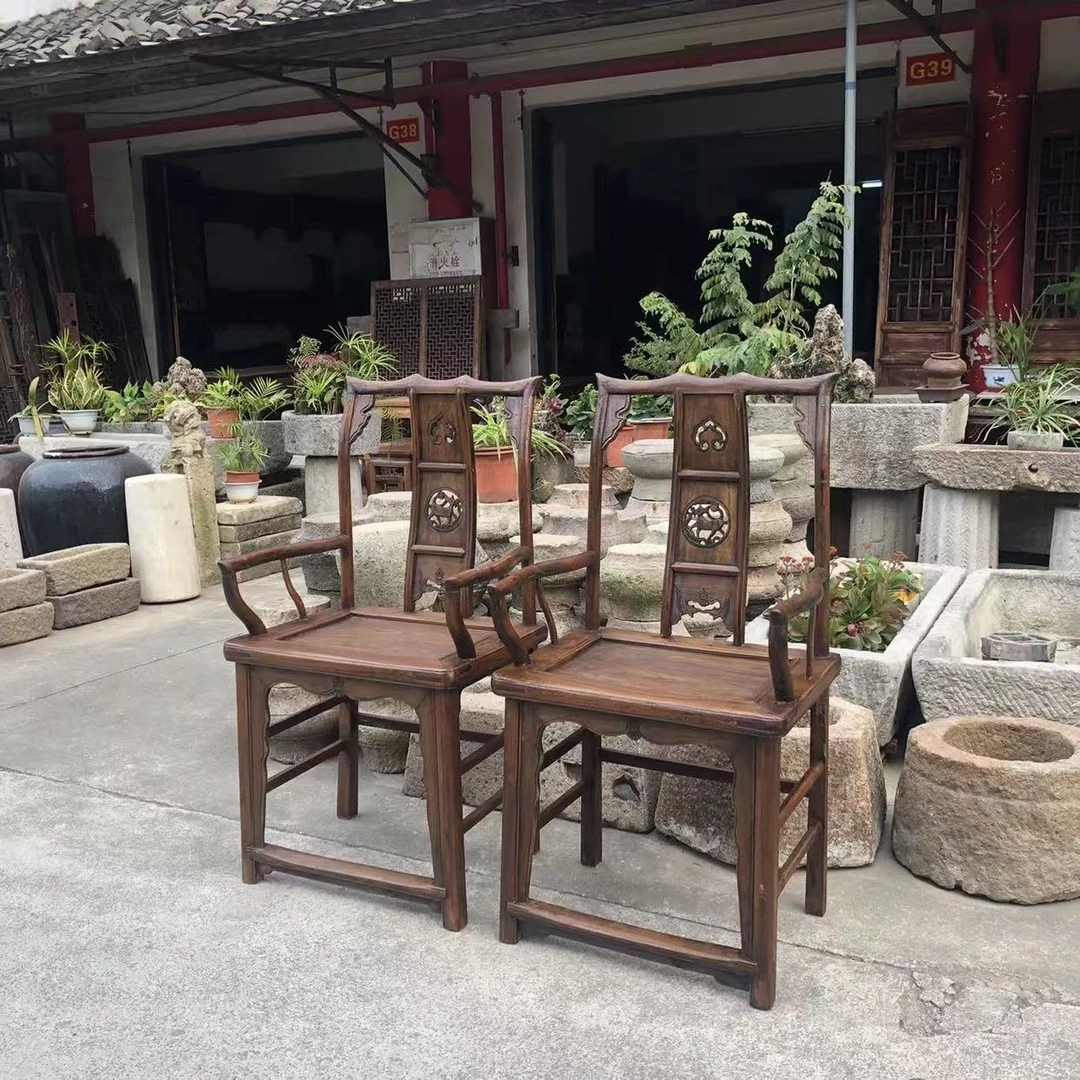 老椅子子才彩绘木盘