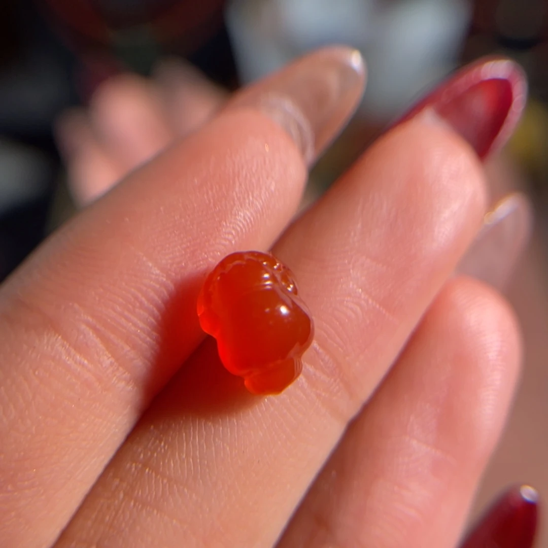 南红玛瑙河湾 三足 金蟾未镶嵌