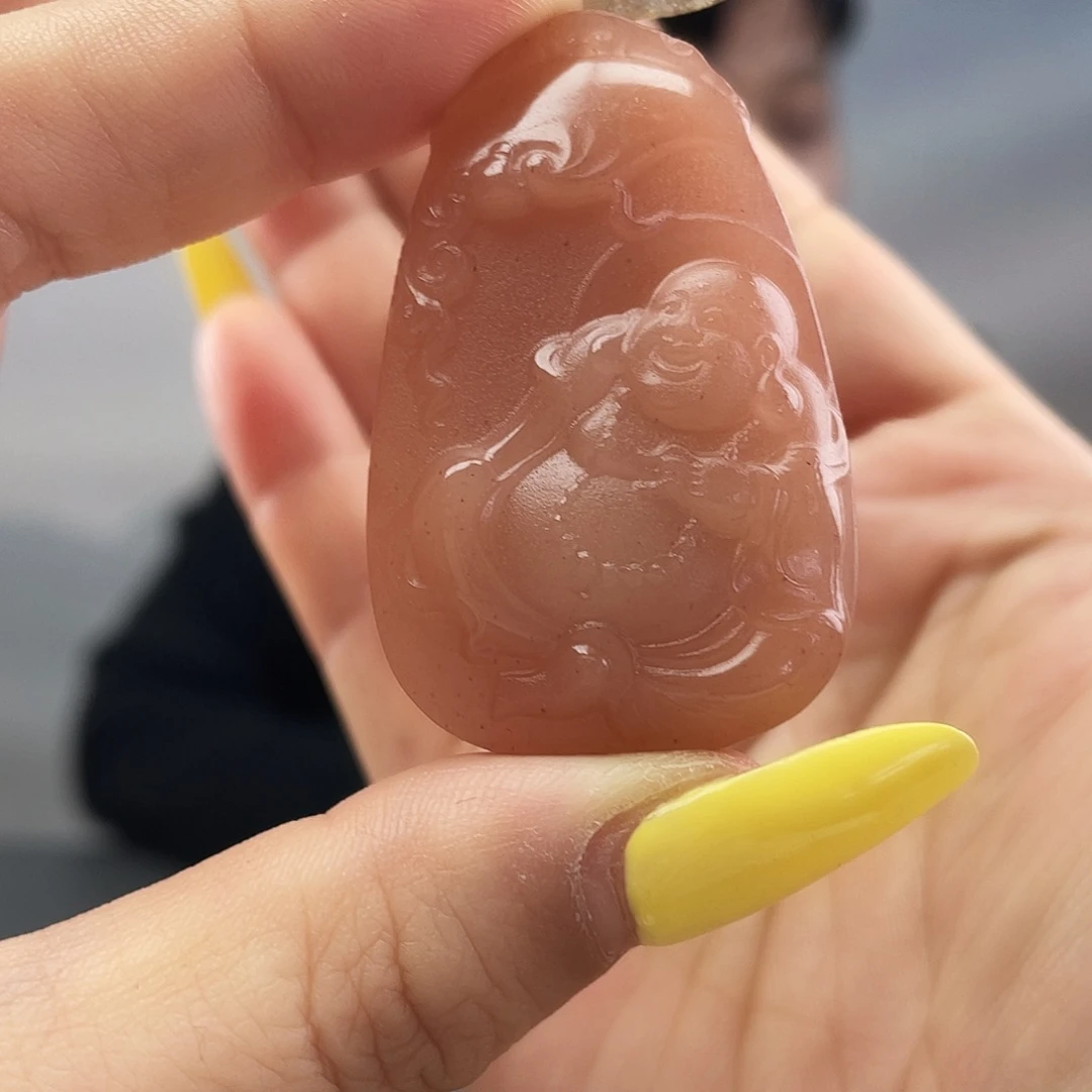 石英质玉未镶嵌樱桃红