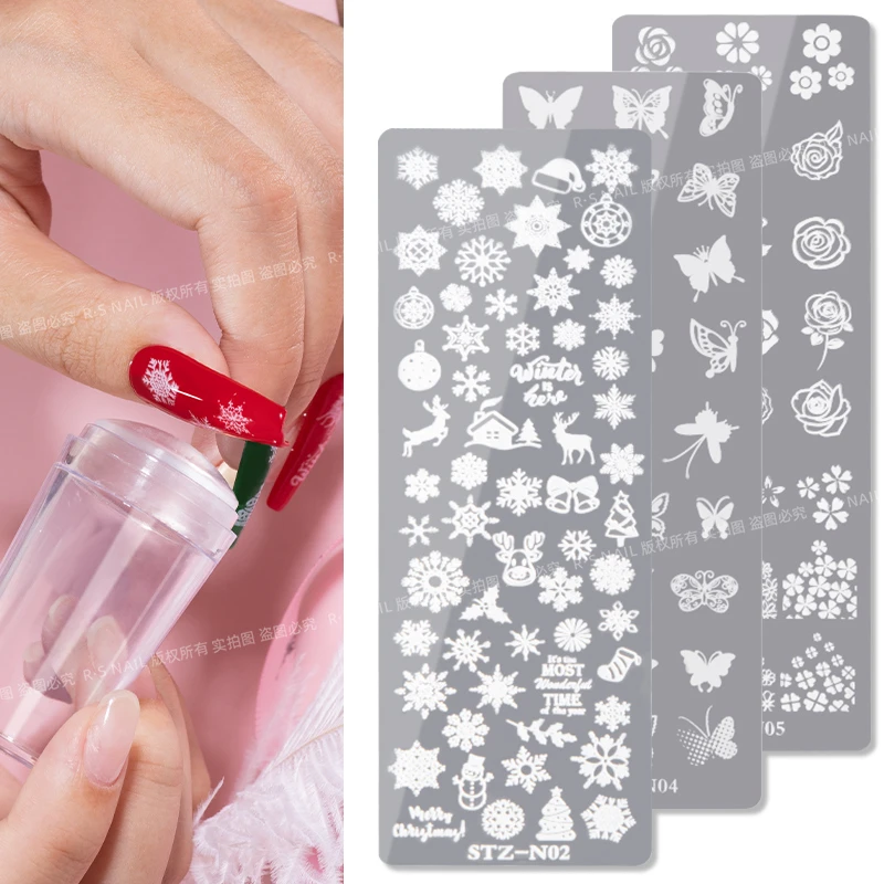 氢能量美甲花印花钢板创作精致手绘操作简单容易上手轻松完成转印