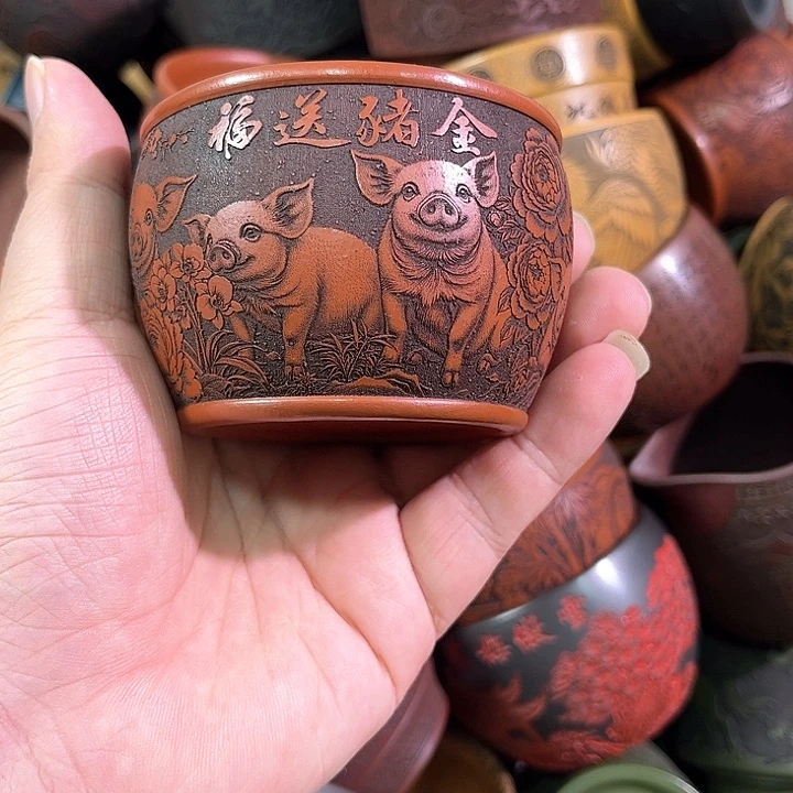 茶杯紫砂全手工紫砂主人杯