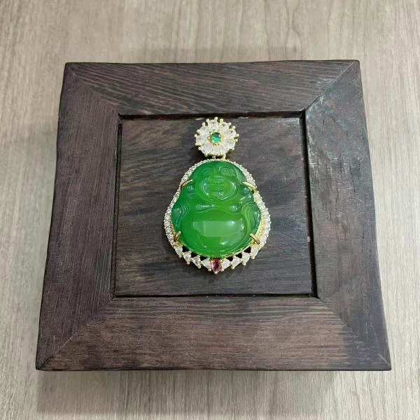 天然 玉髓 佛公精美吊坠YS259