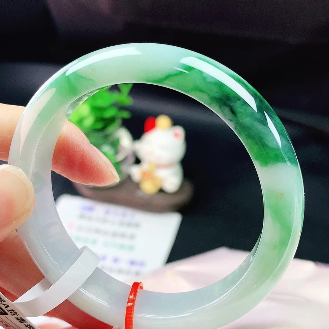 未镶嵌手镯翡翠55圈